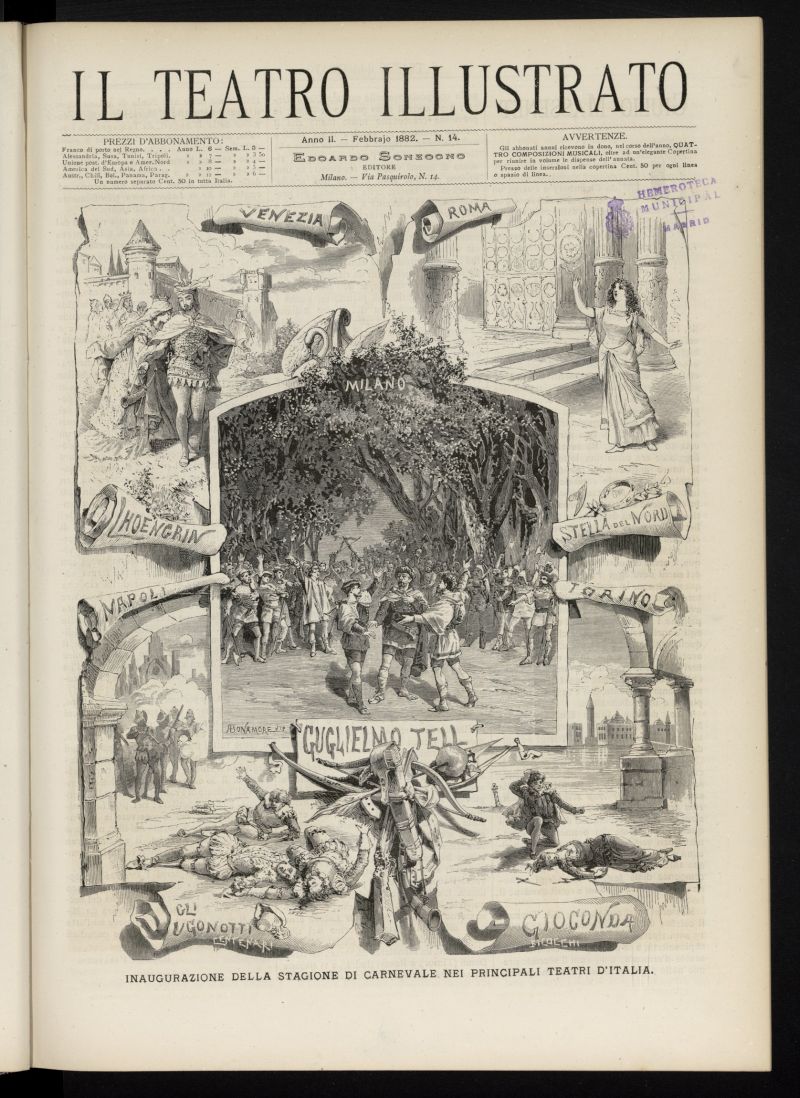 Il Teatro illustrato de febrero de 1882, nº 14