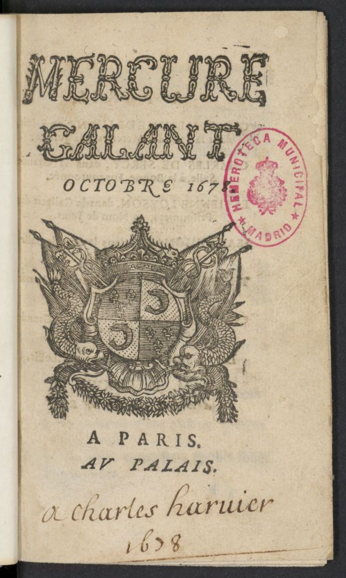 Mercure Galant de octubre de 1678