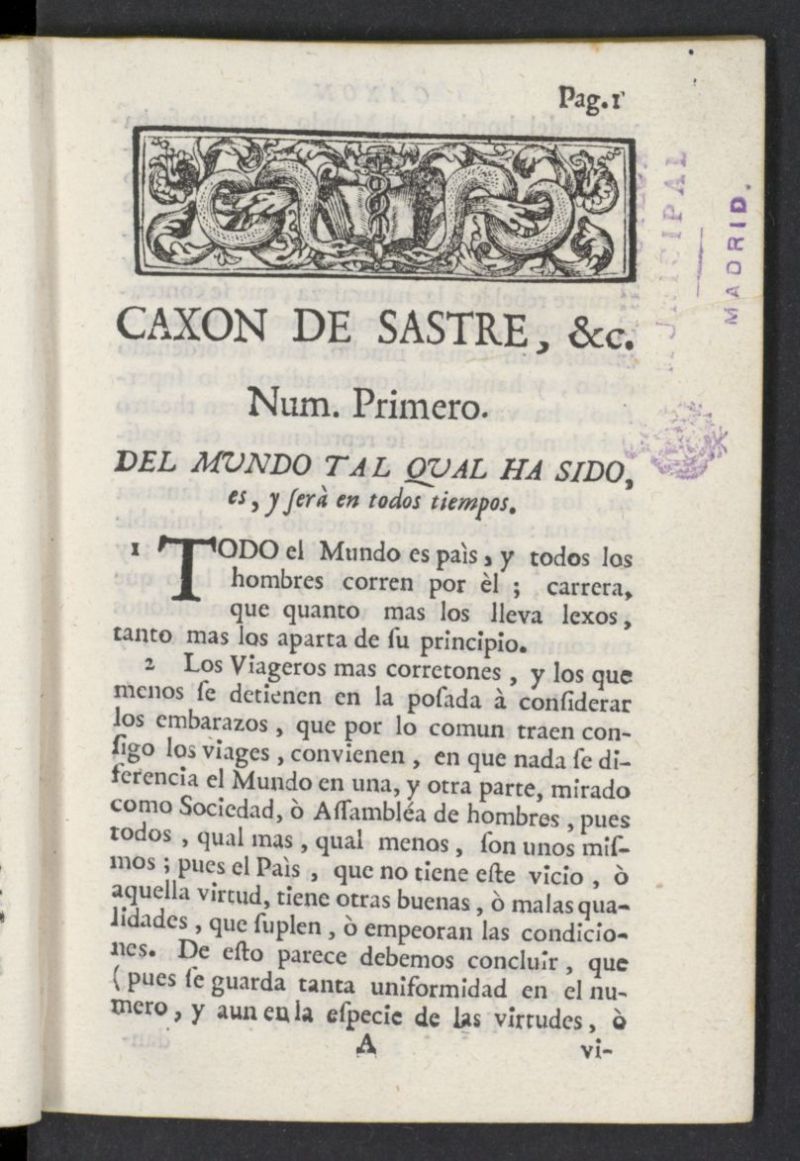 Caxon de sastre de 1761, nº 1
