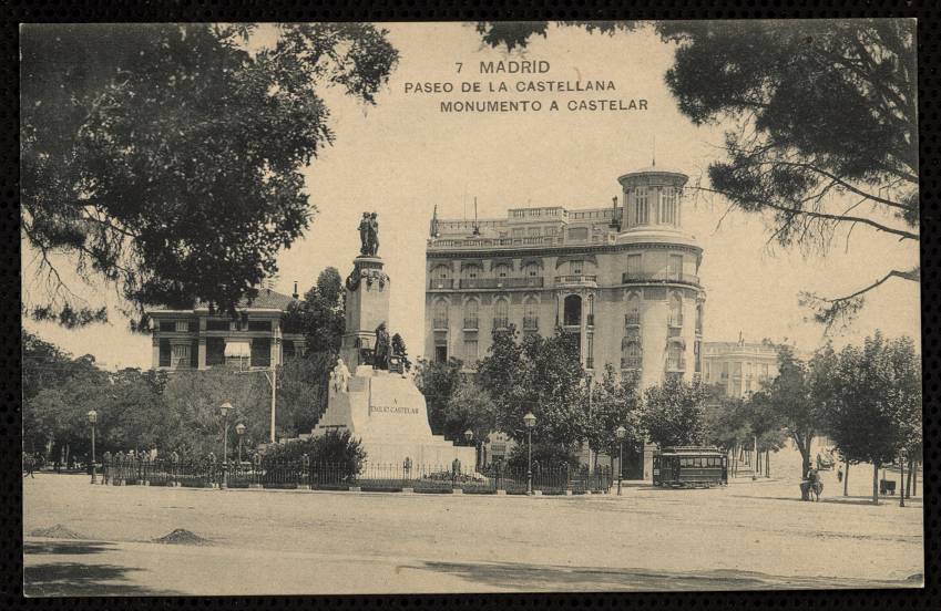 Paseo de la Castellana. Monumento a Castelar