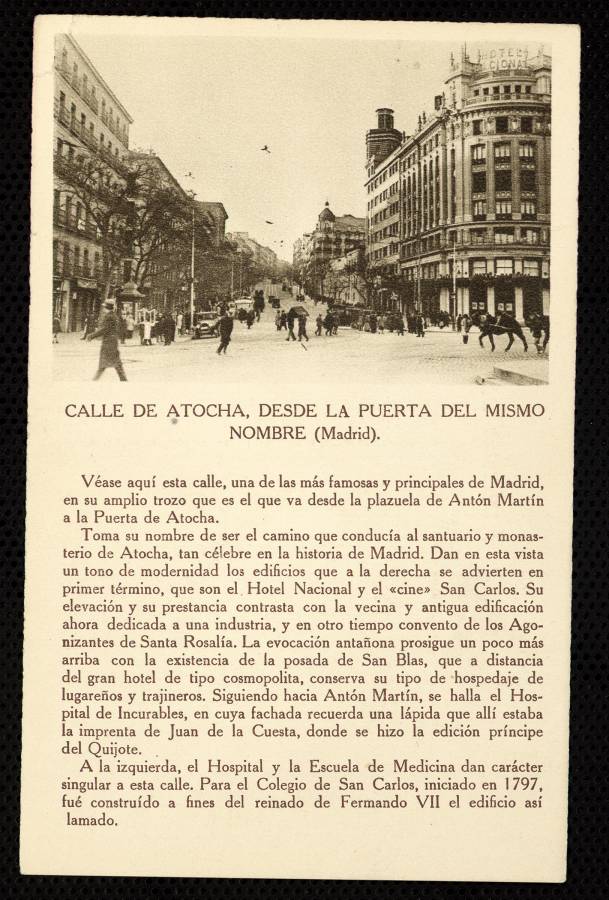 Calle de Atocha desde la Puerta del mismo nombre