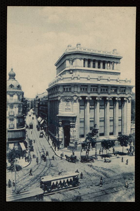 Banco del Ro de la Plata y calle del Barquillo