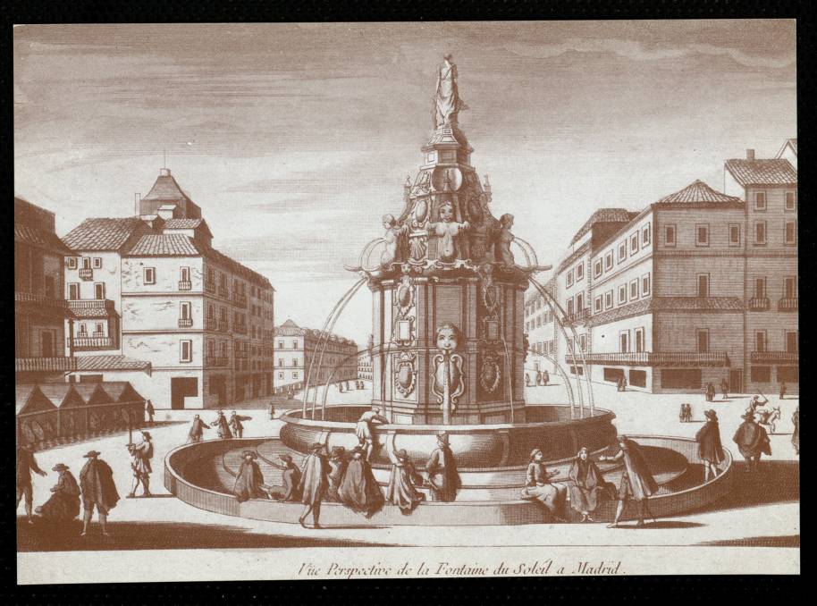 Coleccin Museo Municipal. La Fuente de Mariblanca en la Puerta del Sol
