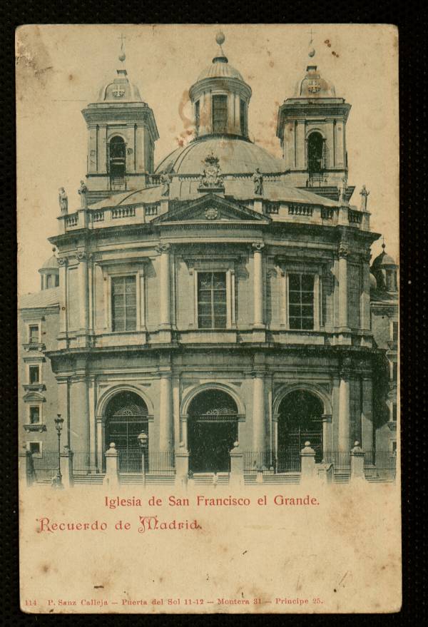 Recuerdo de Madrid: Iglesia de San Francisco el Grande