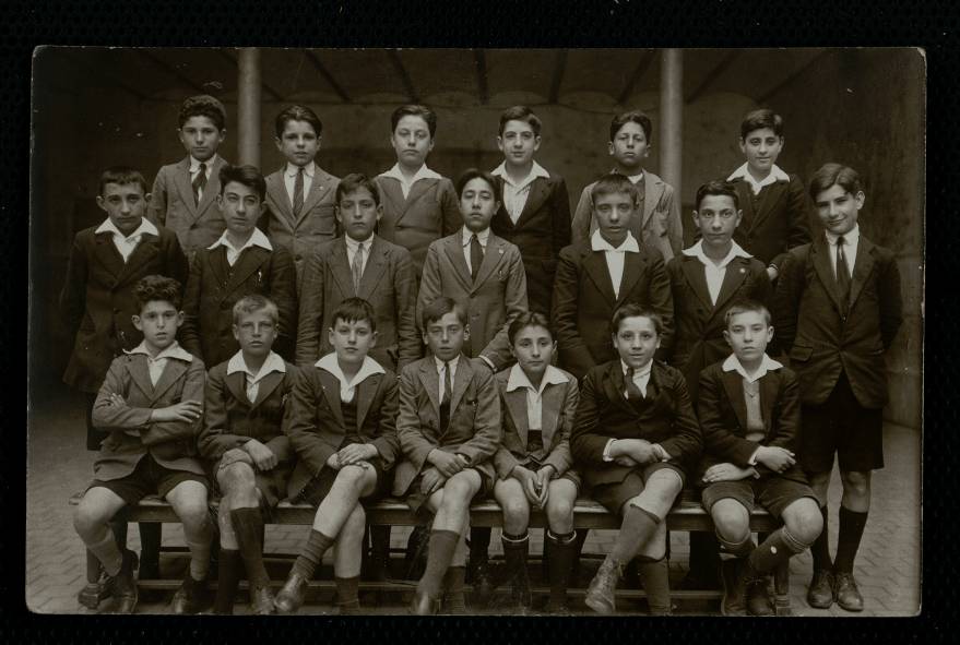 Retrato de grupo escolar. Colegio de Hermanos Maristas