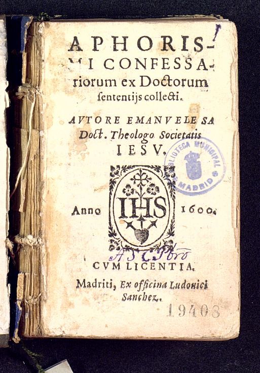 Aphorismi confessariorum ex Doctorum sententijs collecti