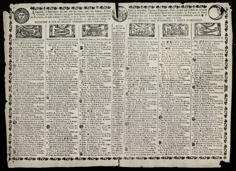 Almanak, o Kalendario de este ao de 1773