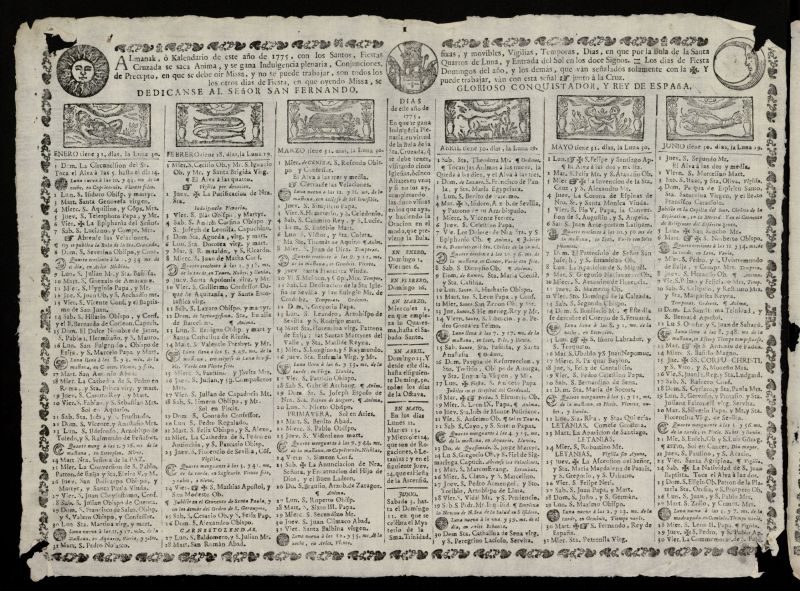 Almanak, o Kalendario de este ao de 1775