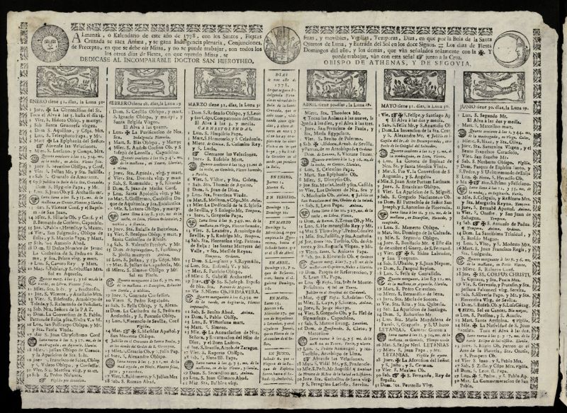 Almanak, o Kalendario de este ao de 1778