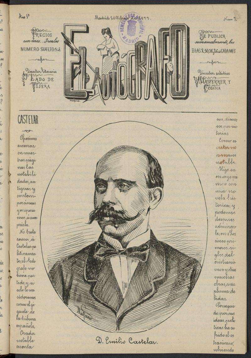 EL Autgrafo del 26 de febrero de 1873, n 7