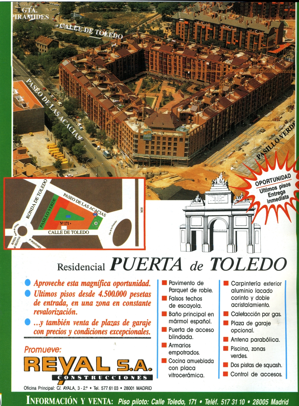 Publicidad de la Urbanizacin Residencial Puerta de Toledo