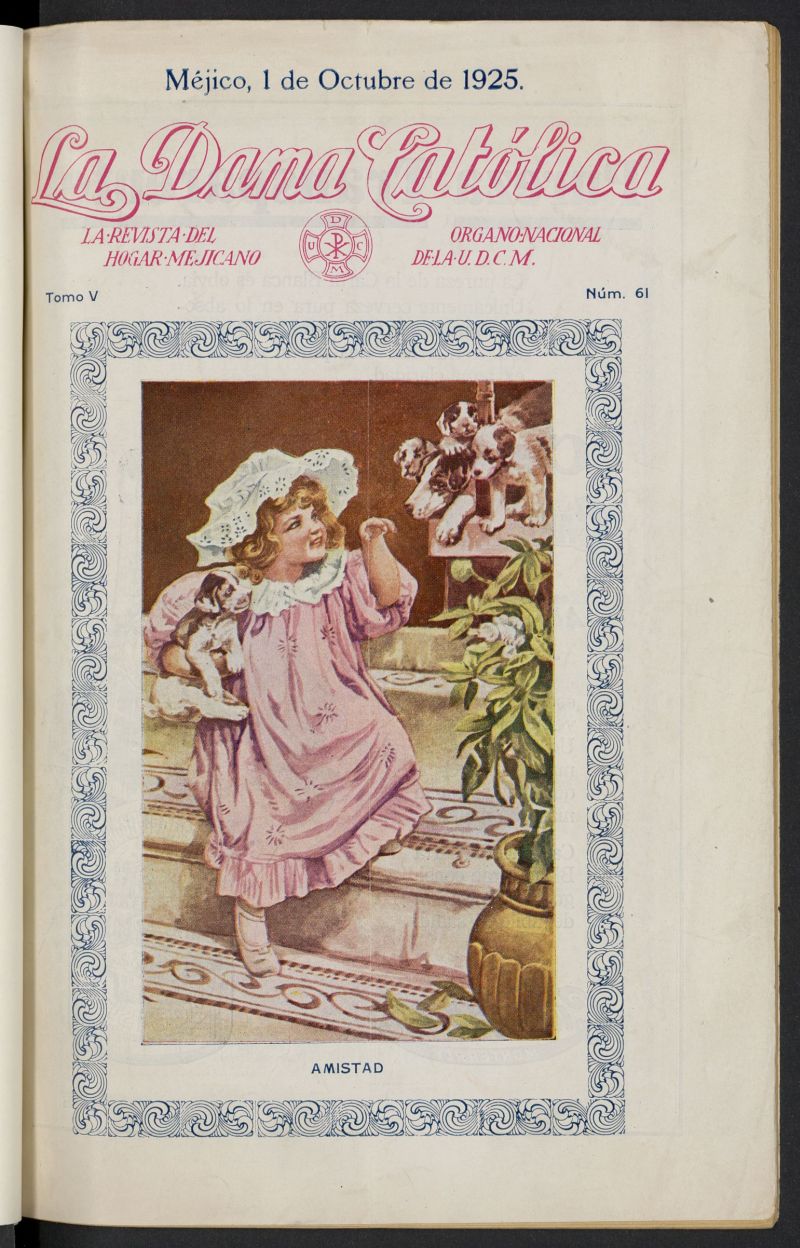 Dama Catlica: la revista del hogar mejicano del 1 de octubre de 1925