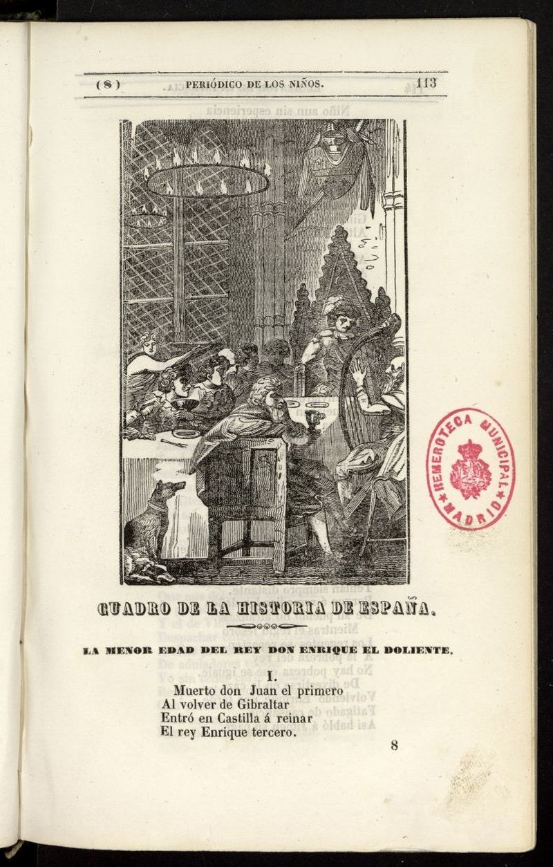 El Mentor de la Infancia de 1843, tomo I, n 8