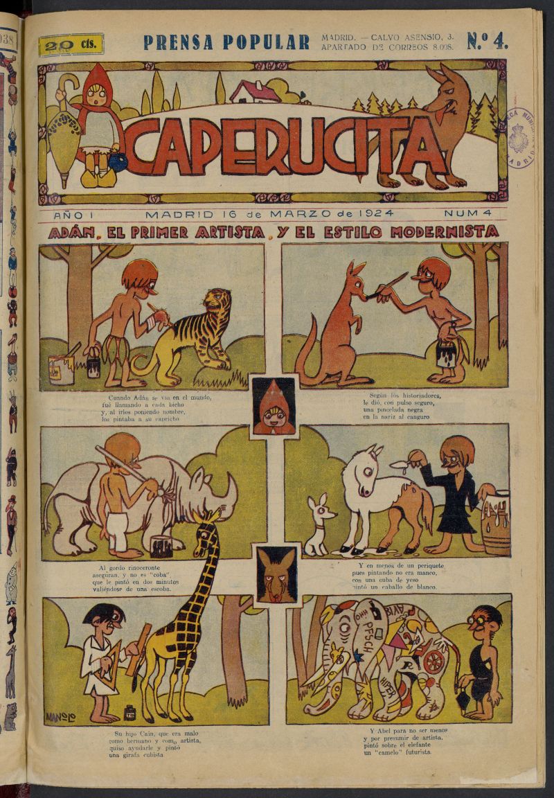 Caperucita (Madrid. 1924) del 16 de marzo de 1924