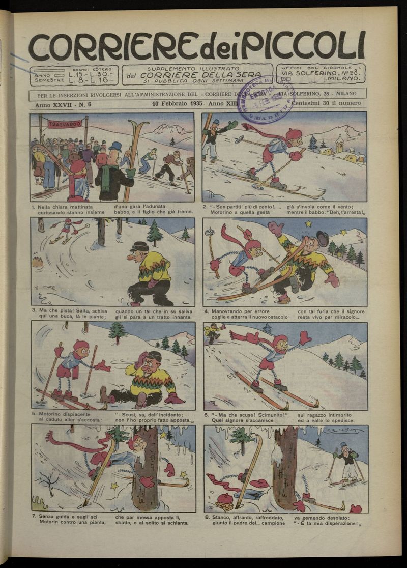 Corriere dei Piccoli del 10 de febrero de 1935