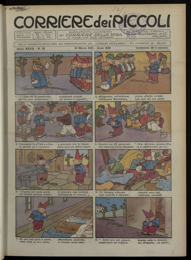 Corriere dei Piccoli del 10 de marzo de 1935