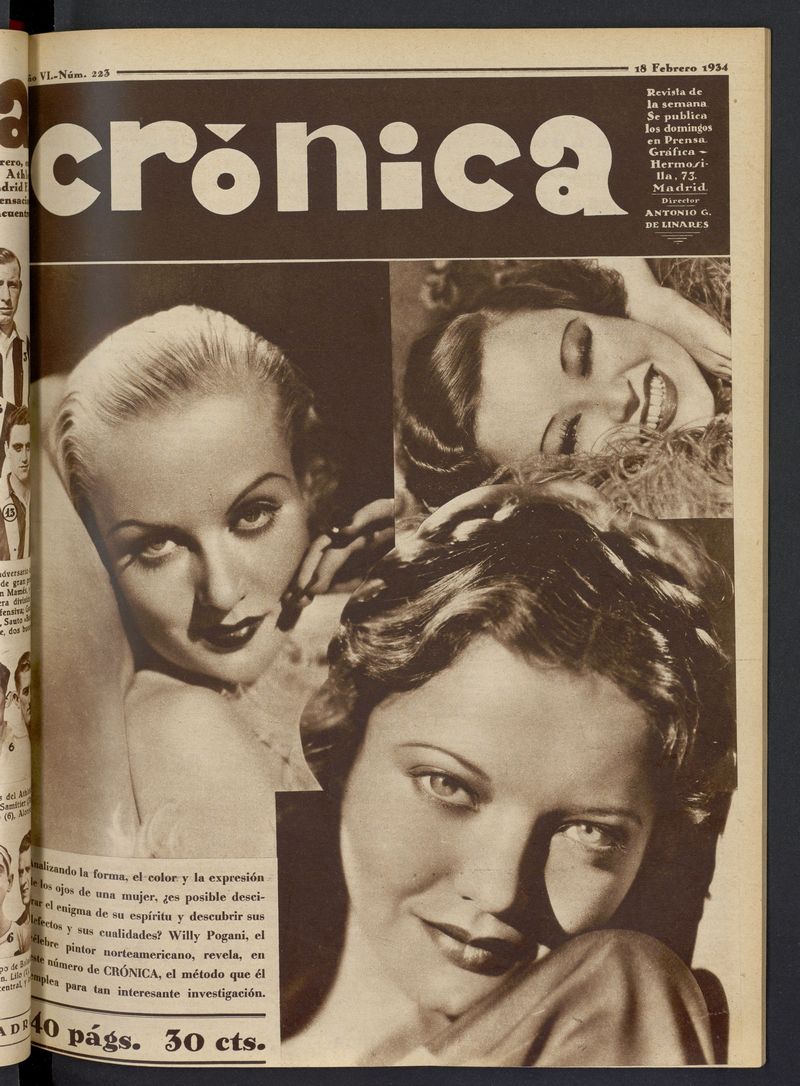 Crnica: revista de la semana del 18 de febrero de 1934