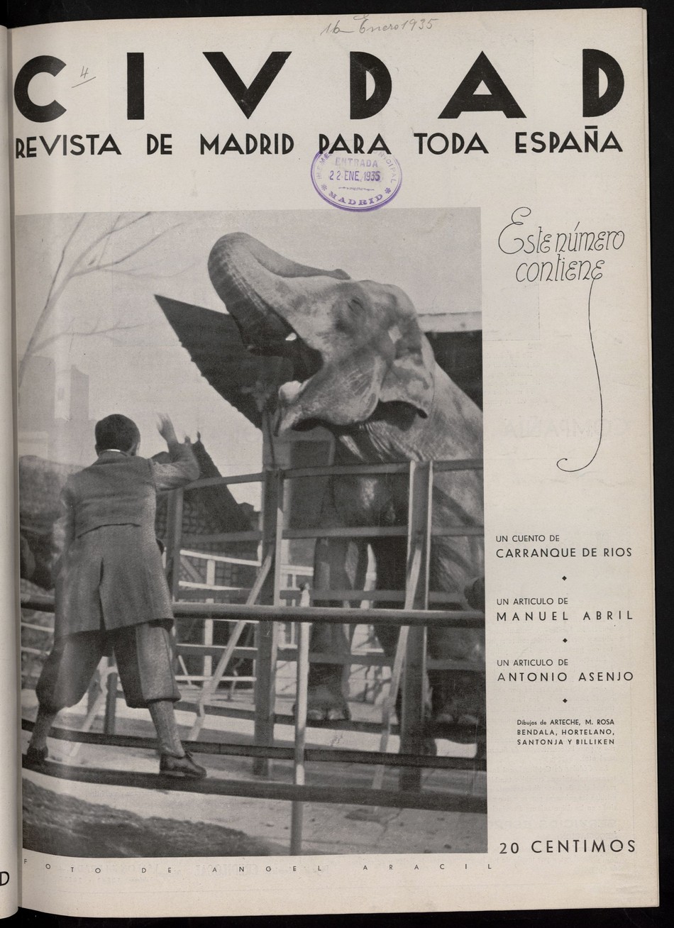 Ciudad: revista de Madrid para toda España del 16 de enero de 1935