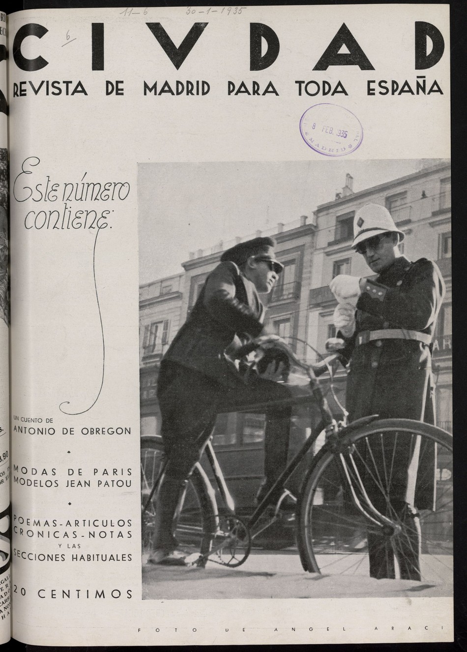 Ciudad: revista de Madrid para toda España del 30 de enero de 1935
