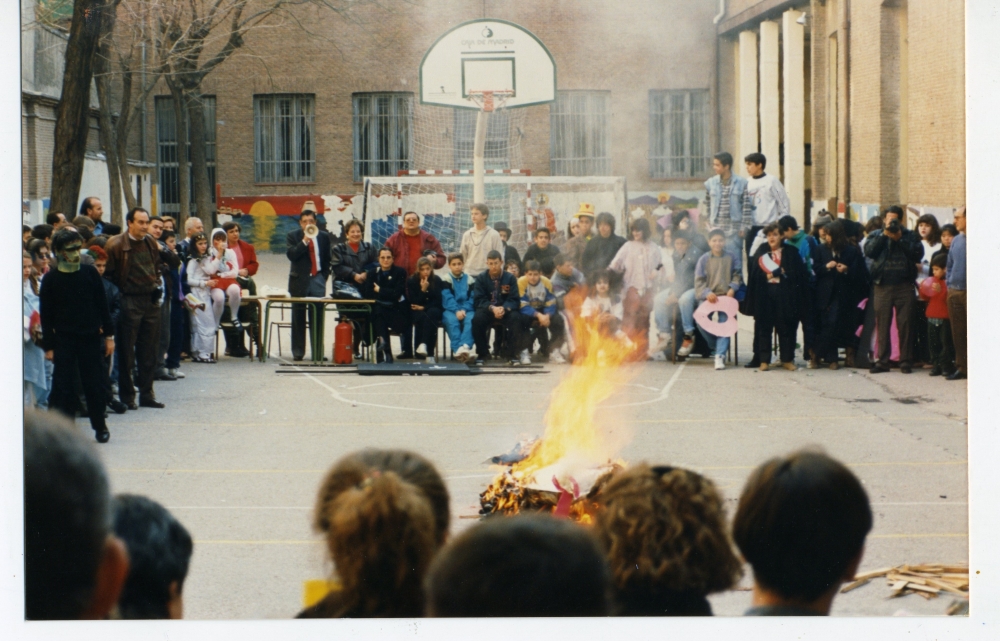 Sardina en llamas en el Colegio San Eugenio y San Isidro
