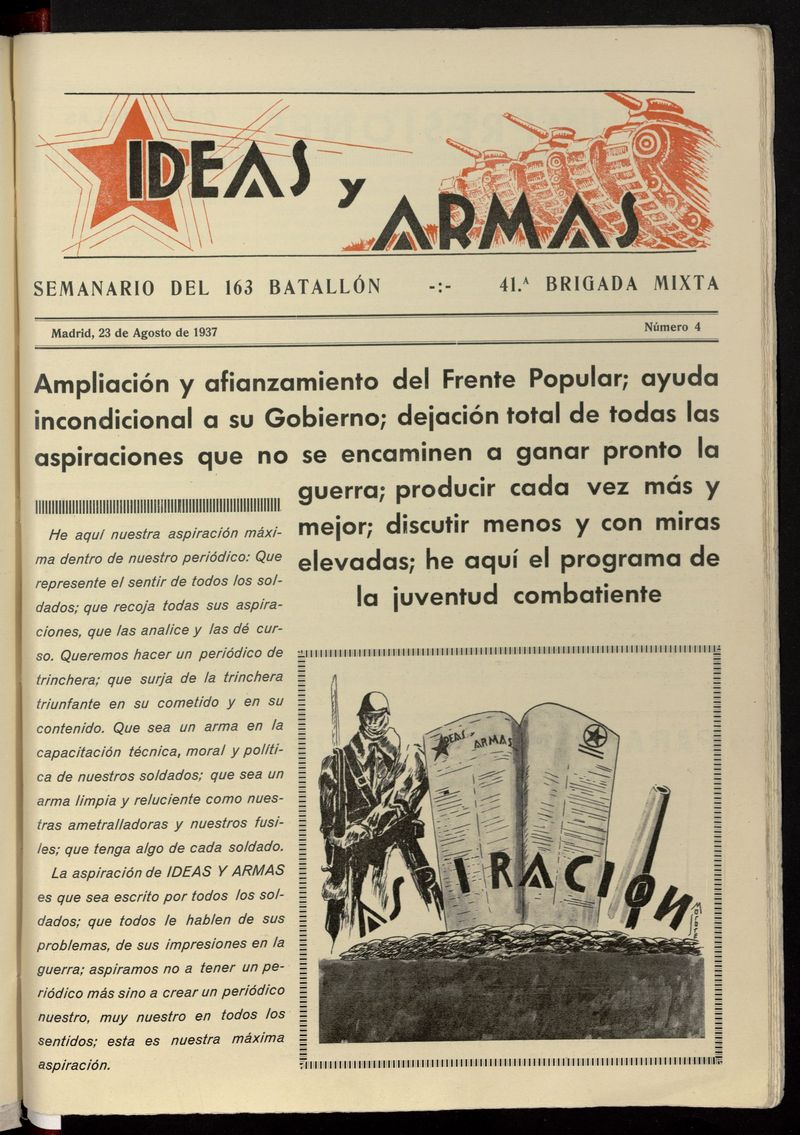 Ideas y Armas del 23 de agosto de 1937
