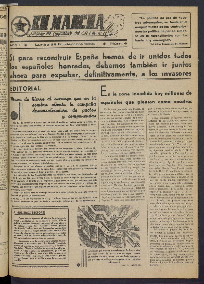 En Marcha del 28 de noviembre de 1938