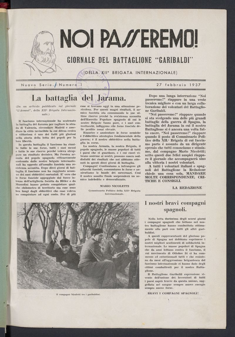 Noi Passeremo! (1937)