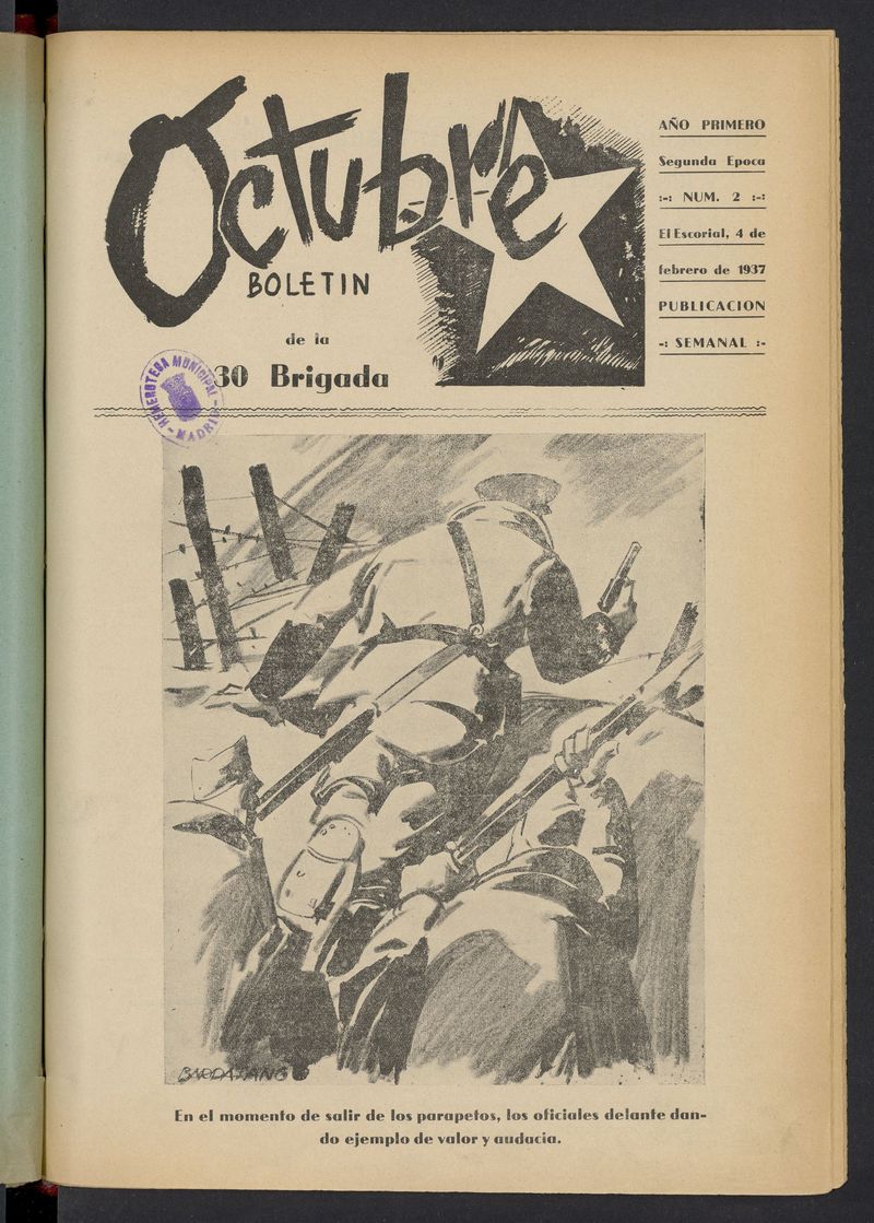 Octubre: boletn de la 30 brigada del 4 de febrero de 1937