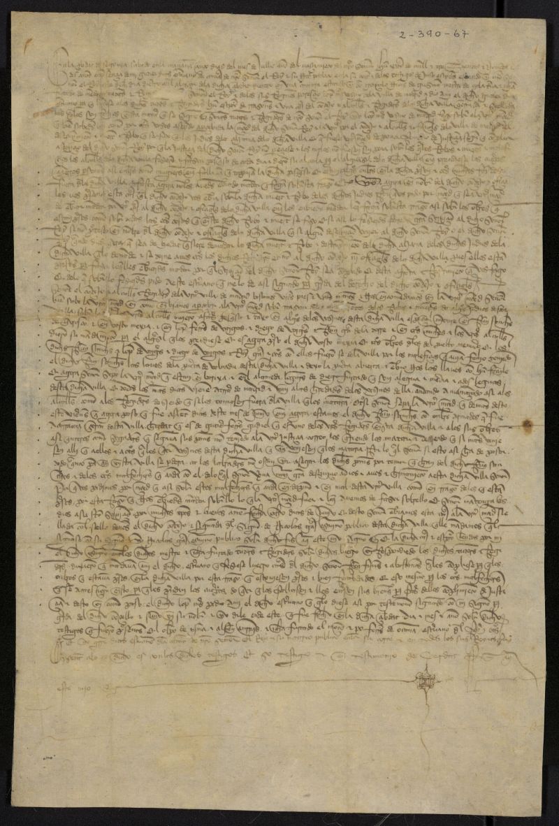 Testimonio de la informacin presentada al rey Enrique III, por el Concejo de Madrid, sobre la destruccin de la Aljama hebrea y la resistencia de los responsables de la justicia