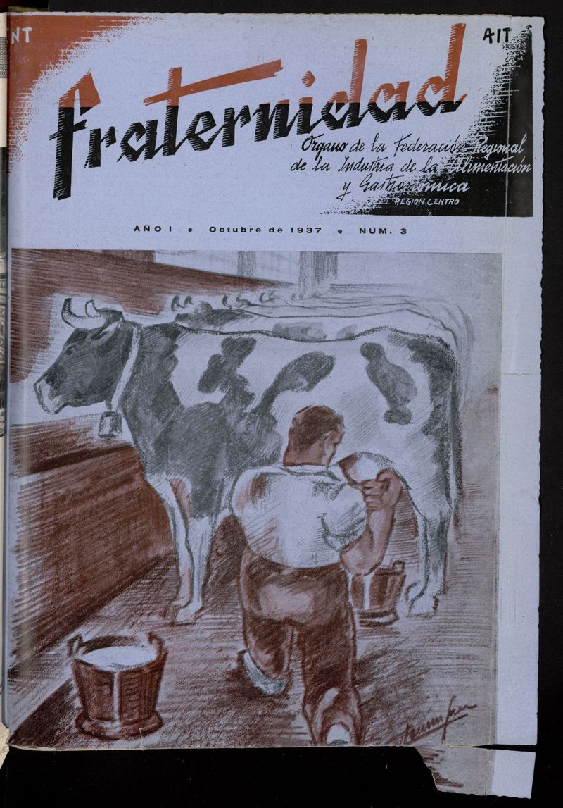 Fraternidad : rgano de la Federacin Regional de la Industria de la Alimentacin de octubre de 1937