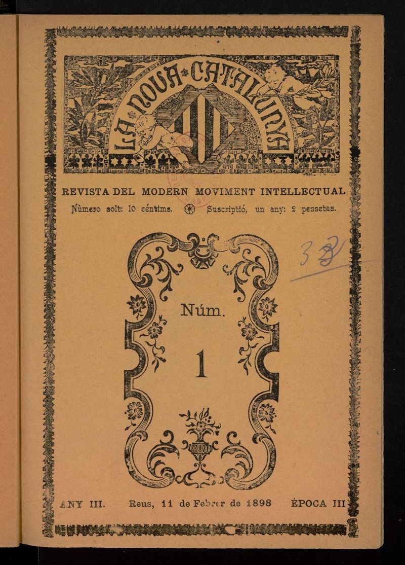 La Nova Catalunya: revista del modern moviment intellectual del 11 de febrero de 1898