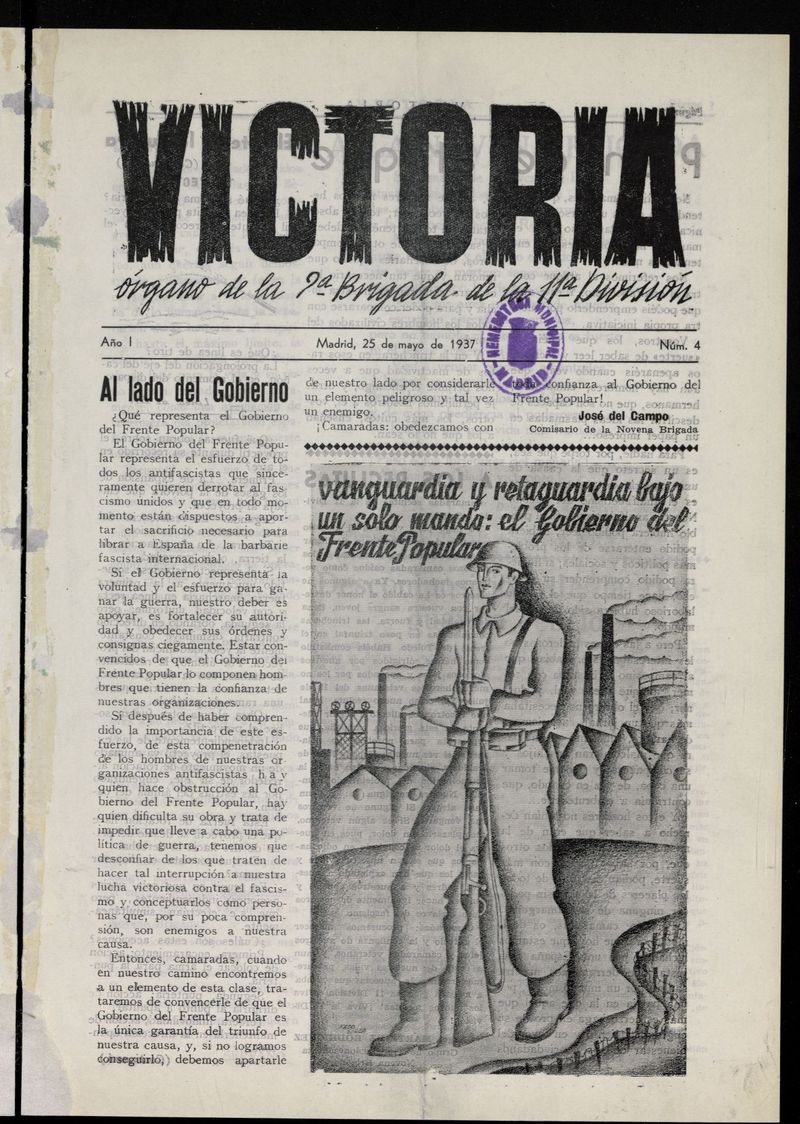 Victoria (Madrid, 1937) del 25 de mayo de 1937