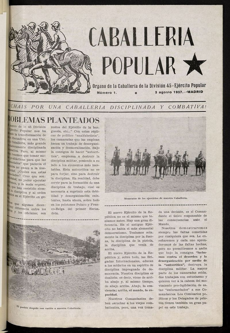 Caballeria Popular del 3 de agosto de 1937
