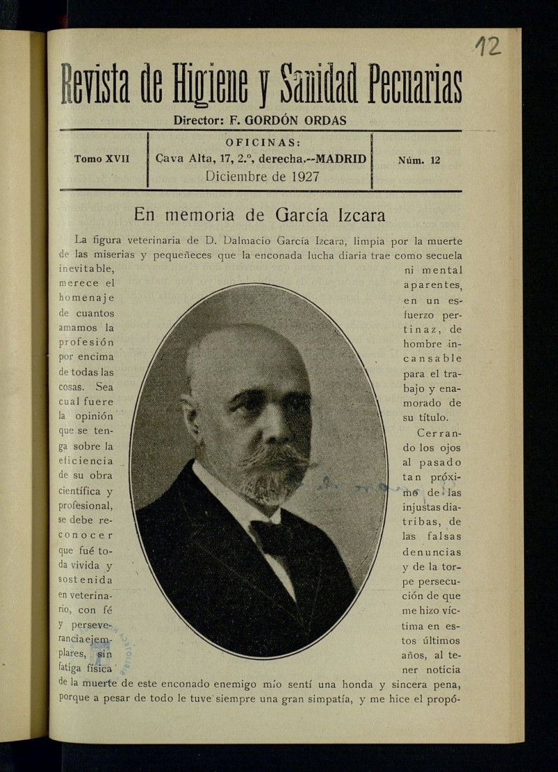 Don Dalmacio García Izcara (1859-1927)