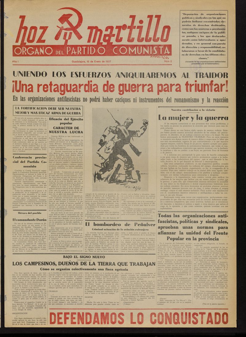 Hoz y Martillo (Guadalajara, 1937-1938)