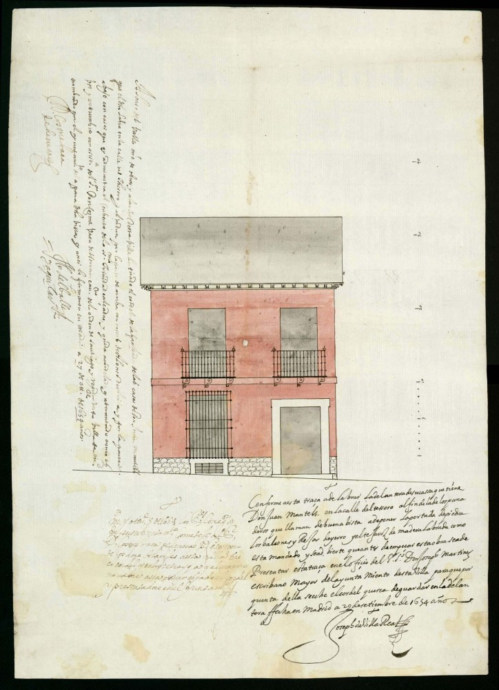 Licencia a Don Juan Mantells para construir una casa en la Calle del Tesoro al fin de la de Panaderos que llaman la Buenavista