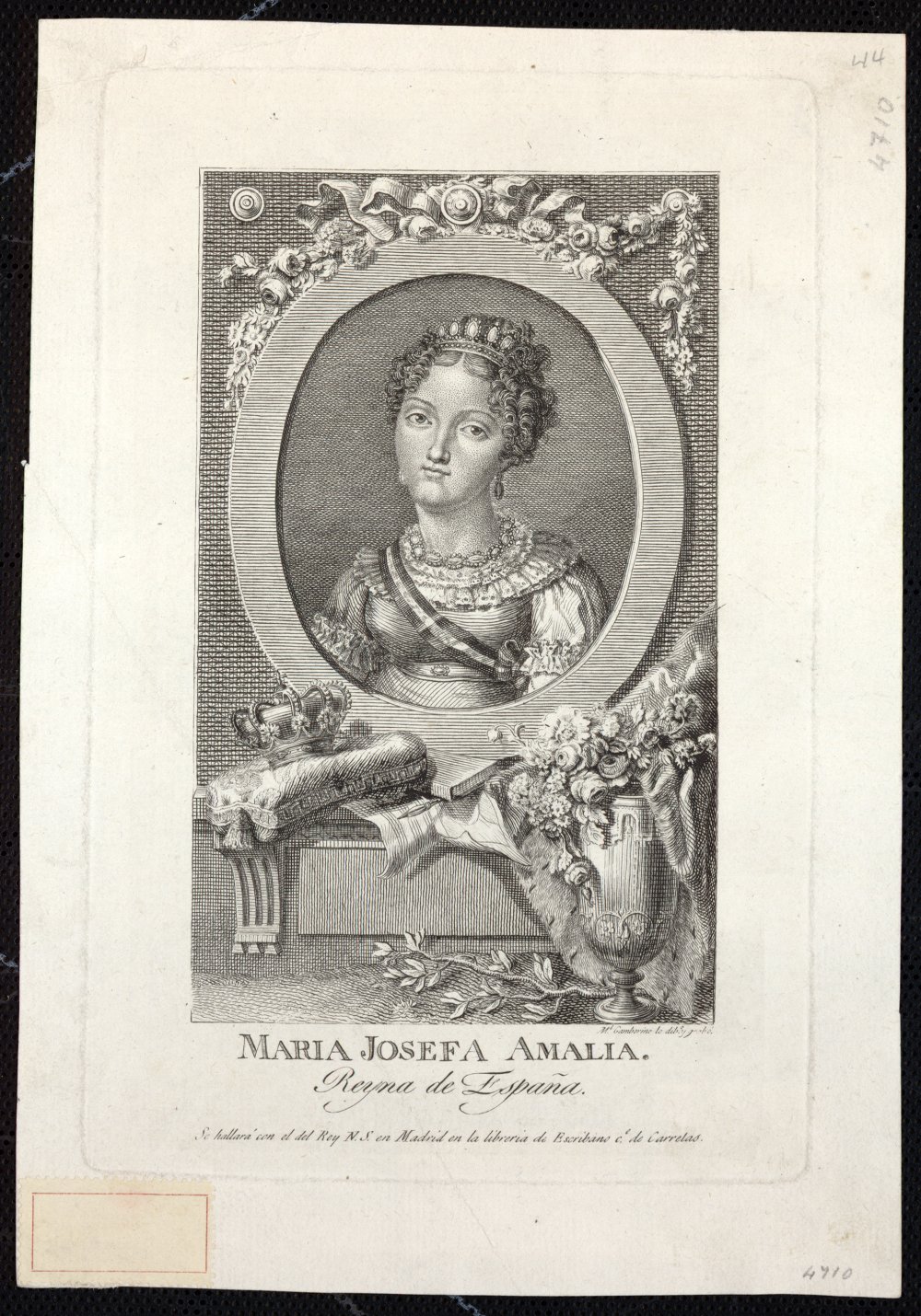 Retrato de la Reina María Josefa Amalia