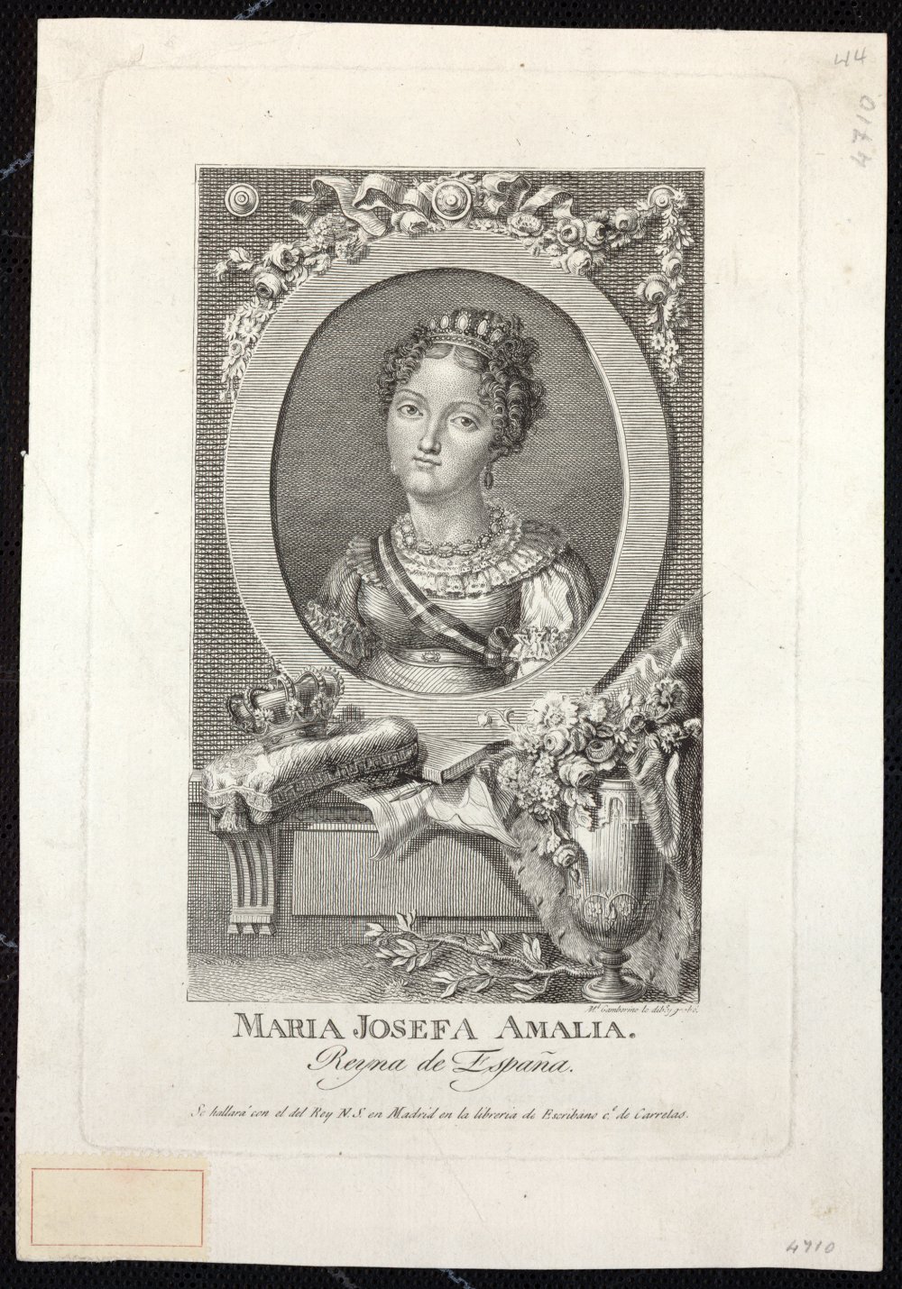 Retrato de la Reina Mara Josefa Amalia