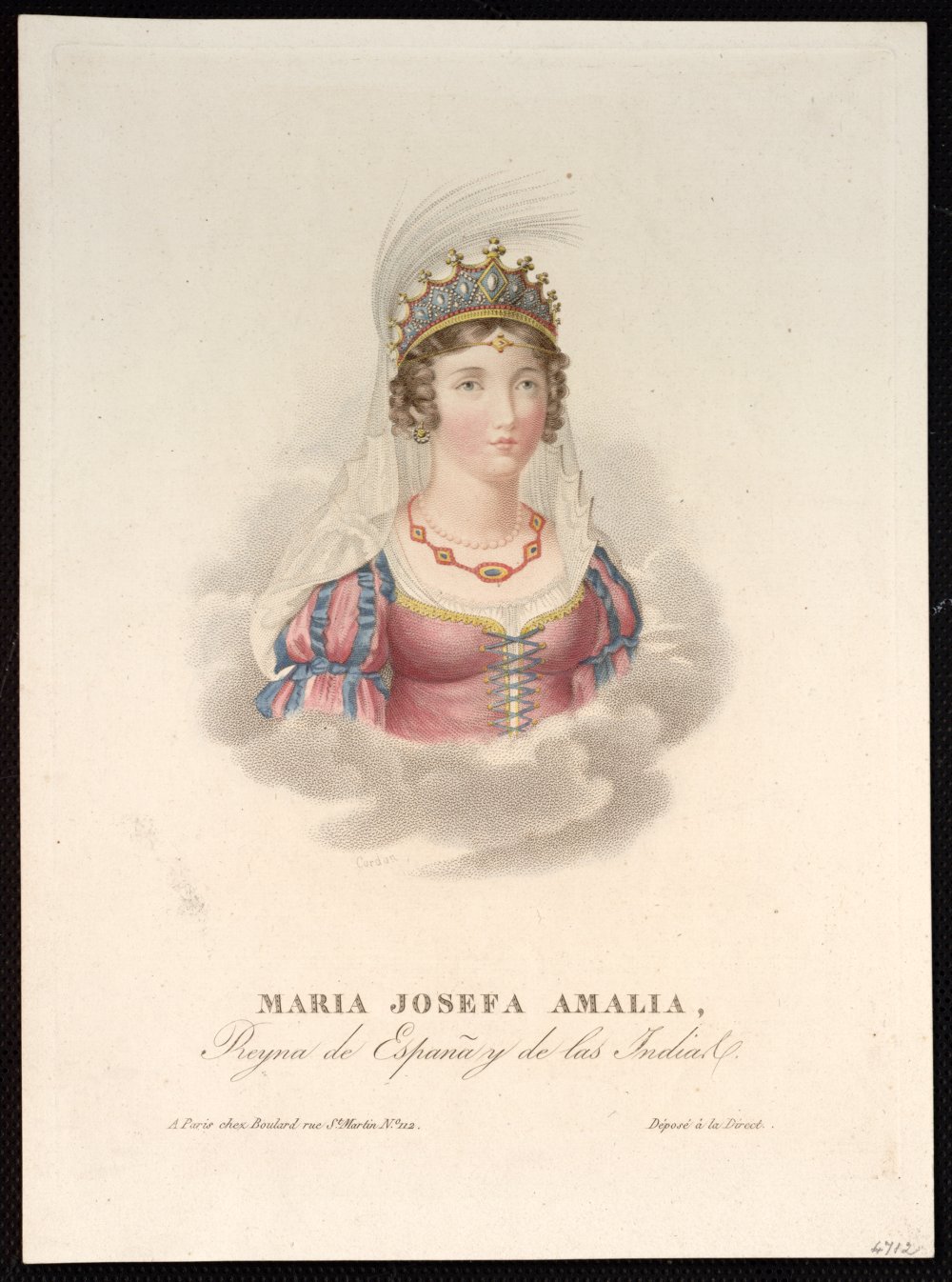 María Josefa Amalia de Sajonia, Reina de España