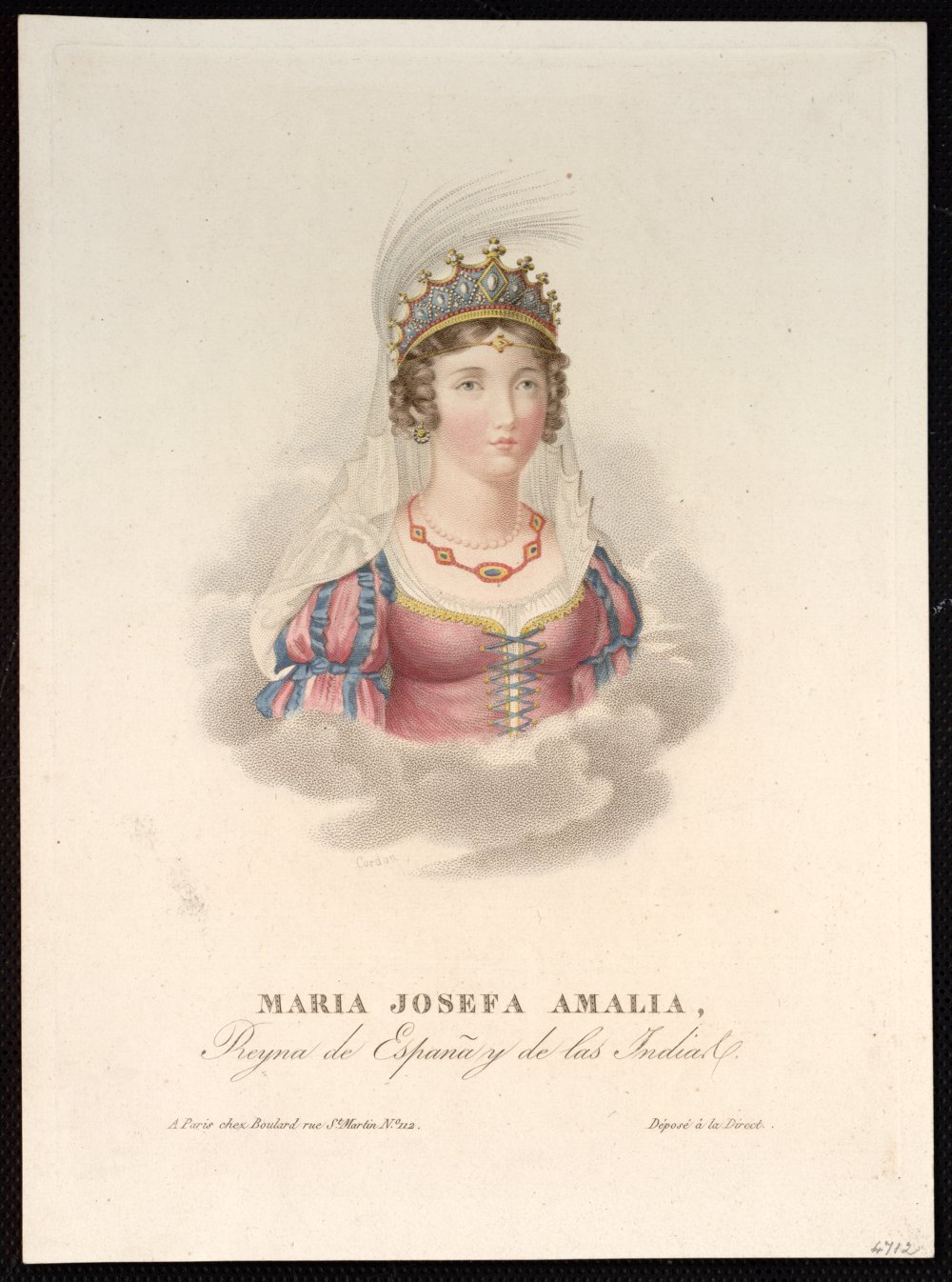 Mara Josefa Amalia de Sajonia, Reina de Espaa