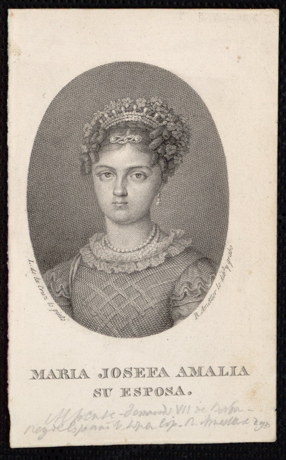 Retrato de María Josefa Amalia de Sajonia