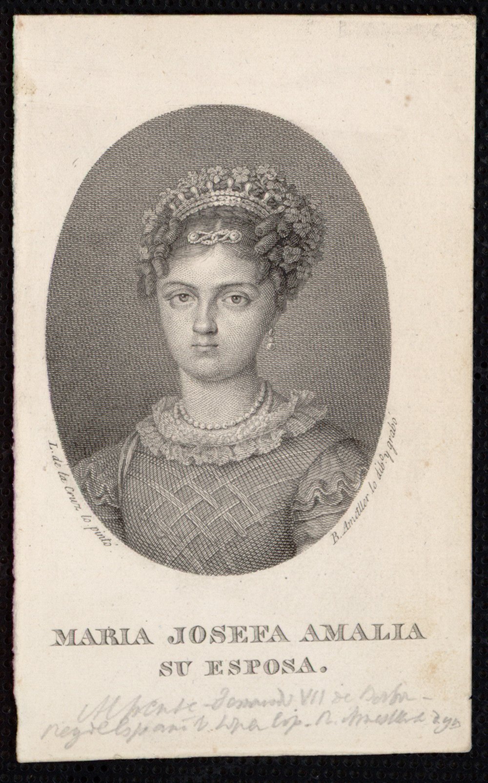 Retrato de Mara Josefa Amalia de Sajonia