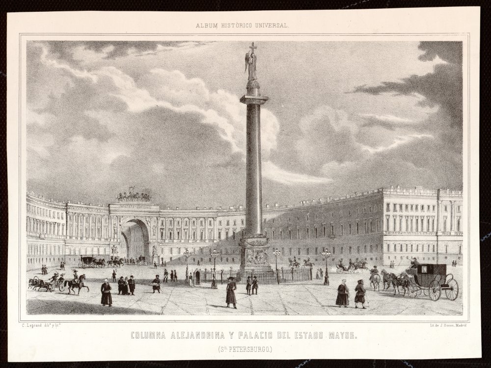 Columna alejandrina y Palacio del Estado Mayor, San Petersburgo