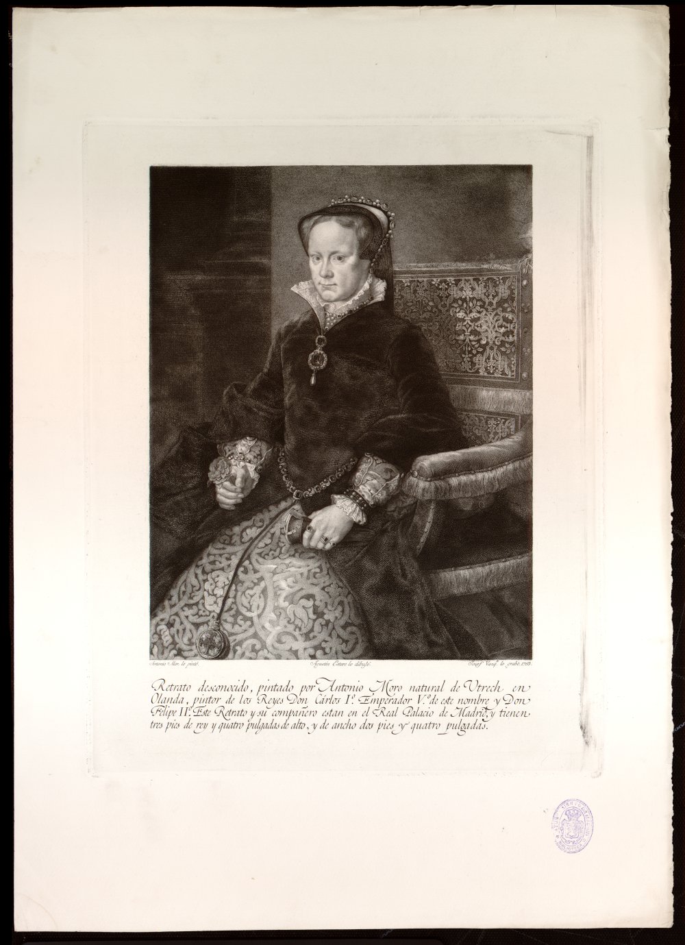 Retrato de Mara Tudor, Reina de Inglaterra