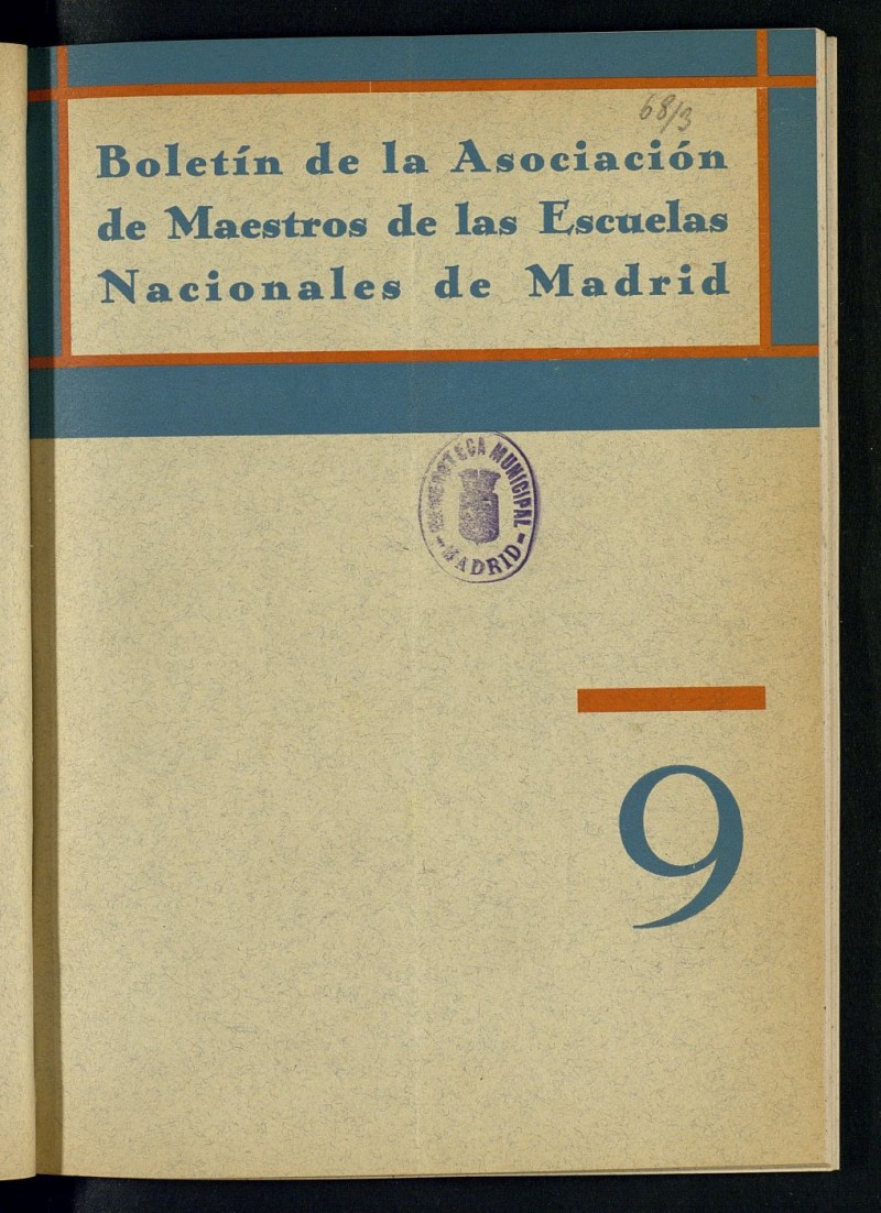 Boletn de la Asociacin de Maestros de las Escuelas Nacionales de Madrid de febrero de 1934