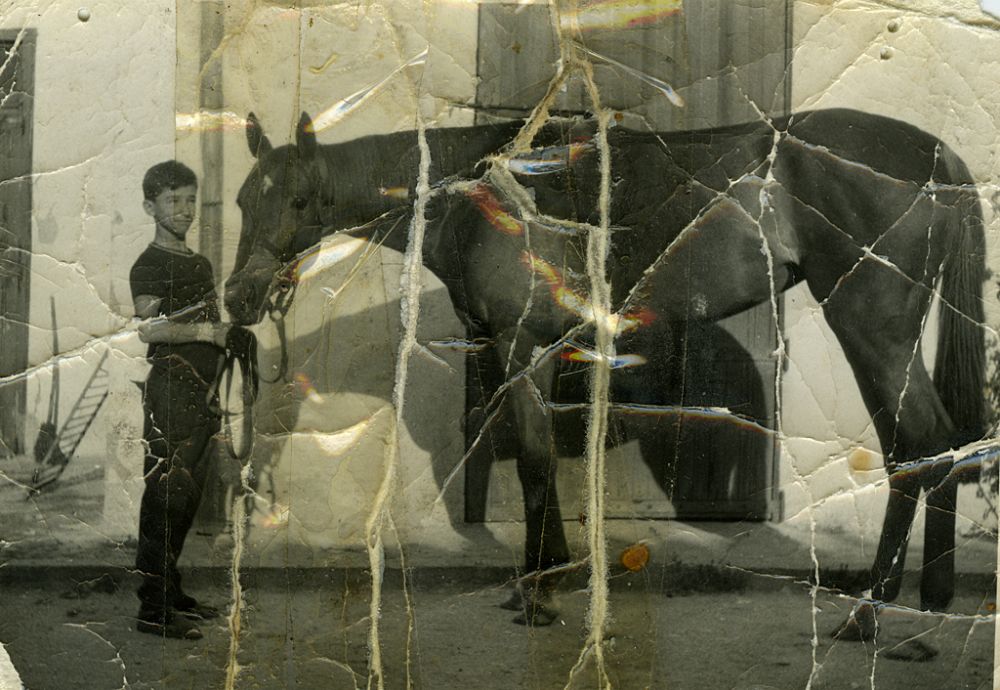 Juan Jos con un caballo