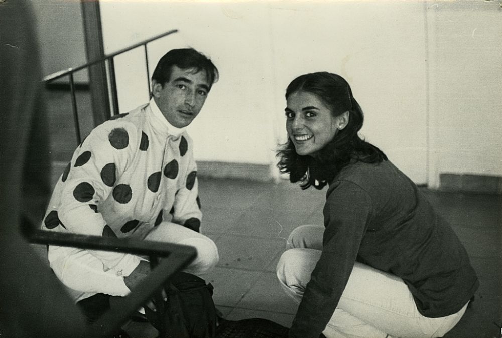 Juan Jos con su amiga Rita