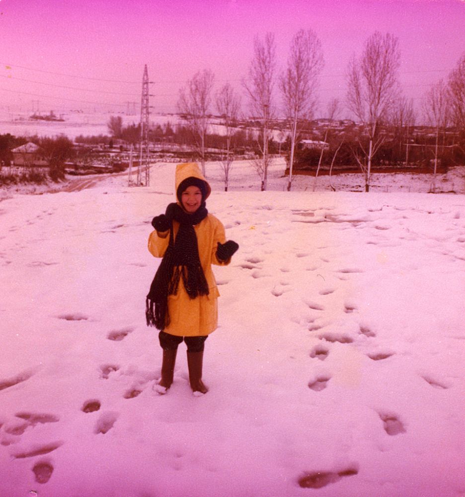 María Laura en la nieve