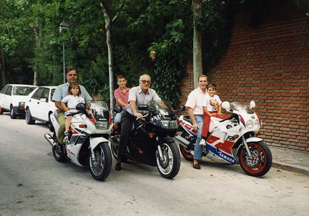 Excursión familiar en moto