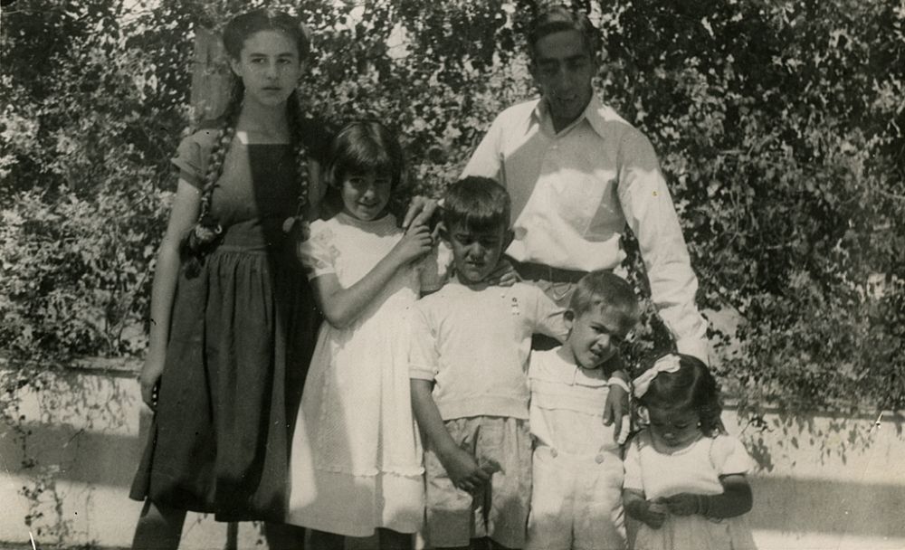 Jos Snchez Rubio con sus hijos